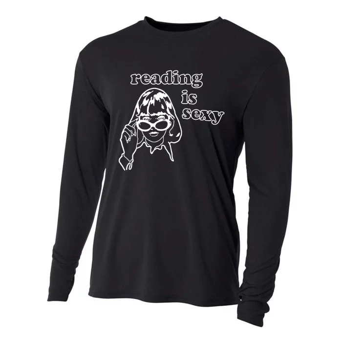 Reading Is Sexy Gift For Bookworms Cooling Performance Long Sleeve Crew