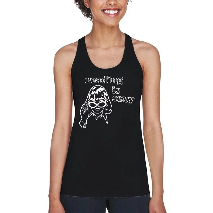 Reading Is Sexy Gift For Bookworms Women's Racerback Tank