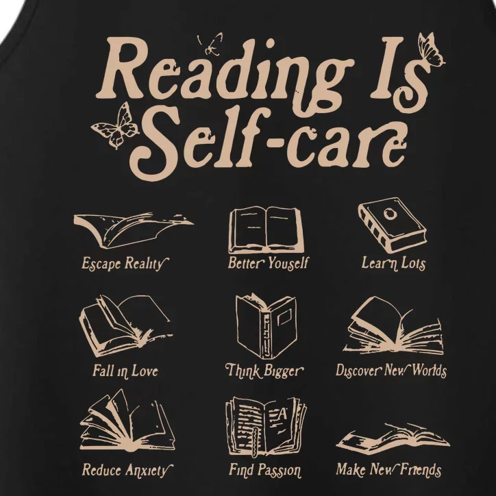 Reading Is Self Care Bookish Mental Health Performance Tank