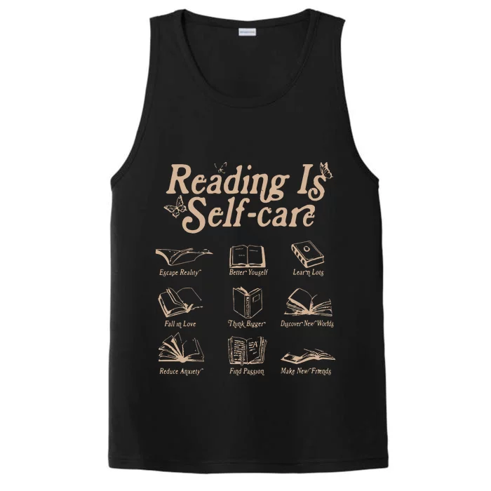 Reading Is Self Care Bookish Mental Health Performance Tank