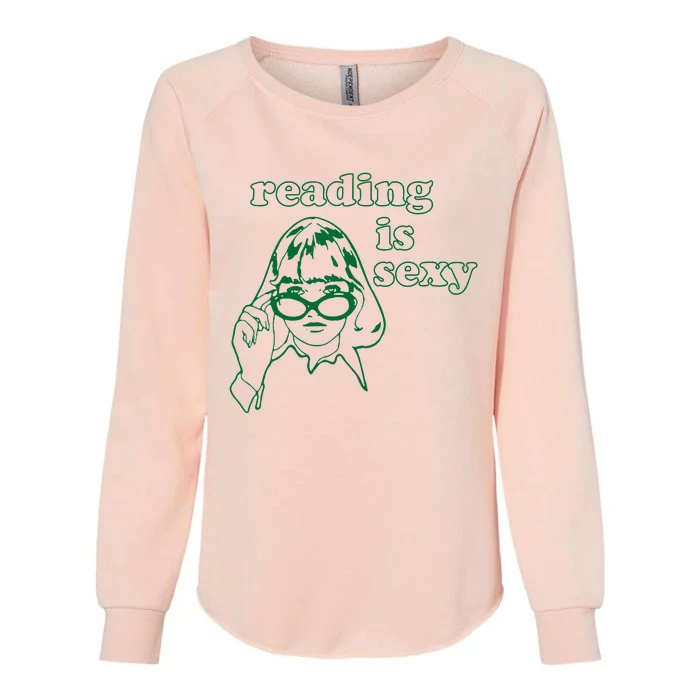 Reading Is Sexy Womens California Wash Sweatshirt