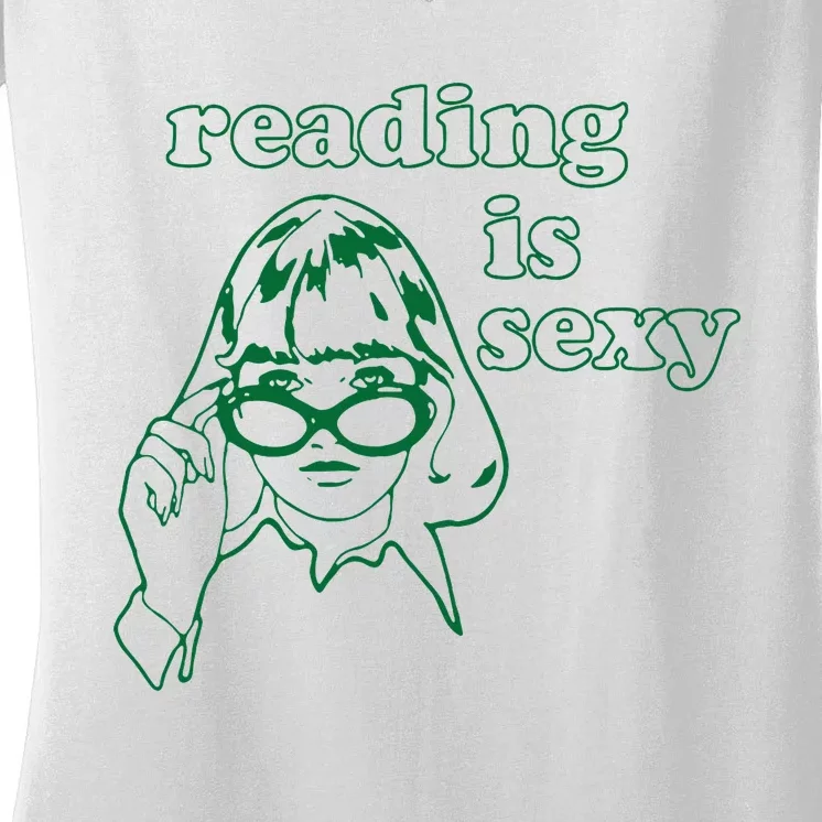 Reading Is Sexy Women's V-Neck T-Shirt