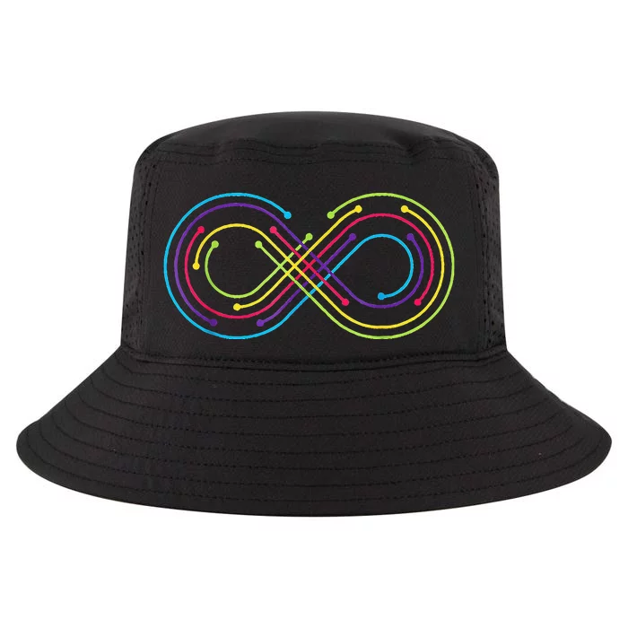 Rainbow Infinity Symbol Pride Autism Awareness Neurodiverse Cool Comfort Performance Bucket Hat