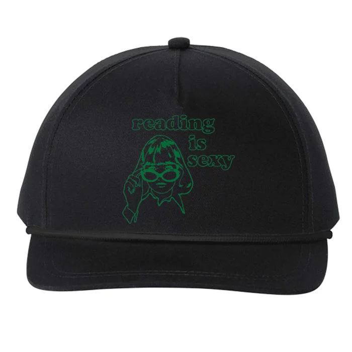 Reading Is Sexy Snapback Five-Panel Rope Hat