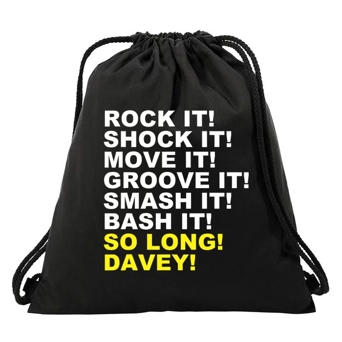 Rock It! Shock It! Almost Vintage Drawstring Bag