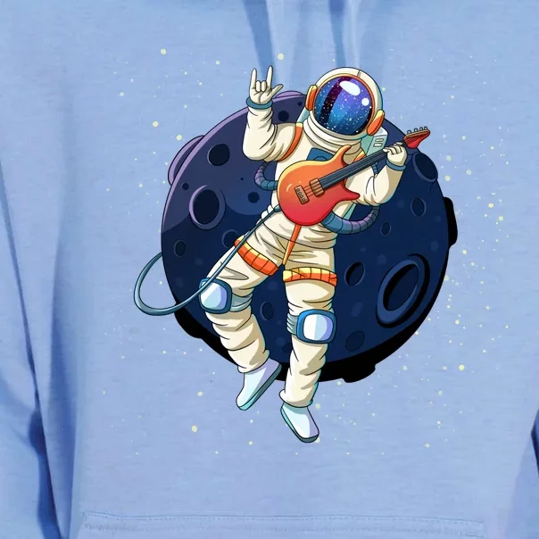 Rocking In Space Astronaut Rock Unisex Surf Hoodie