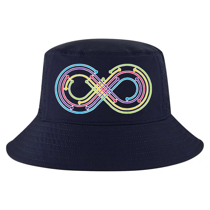 Rainbow Infinity Symbol Pride Autism Awareness Neurodiverse Cool Comfort Performance Bucket Hat