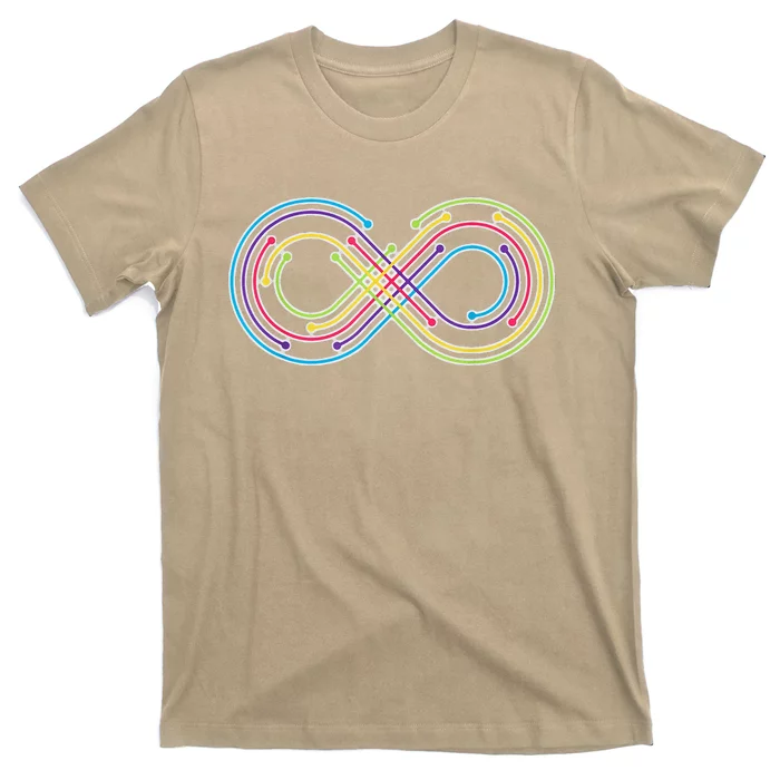 Rainbow Infinity Symbol Pride Autism Awareness Neurodiverse T-Shirt