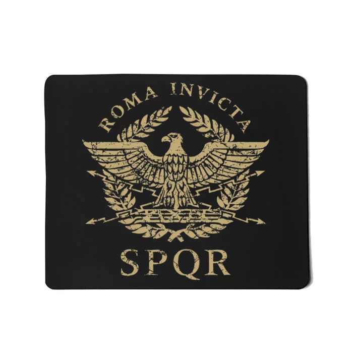 Roma Invicta Spqr Roman Eagle Distressed Mousepad