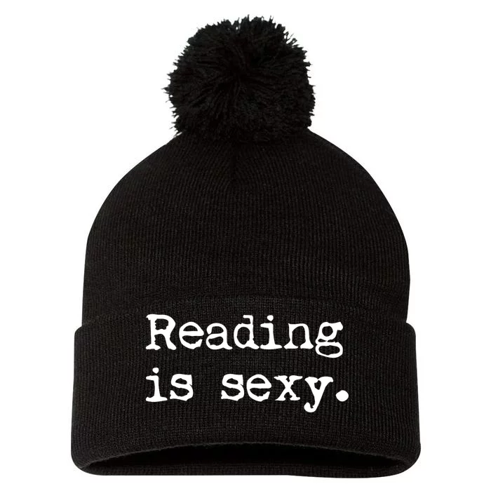 Reading Is Sexy Book Readers Read Bookworm Sapiosexual Pom Pom 12in Knit Beanie