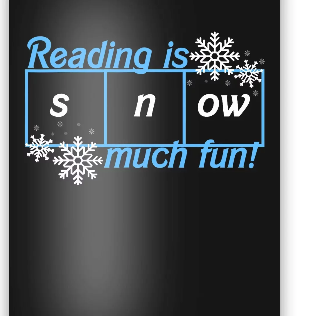 Reading Is Snow Much Fun Science Of Reading Poster