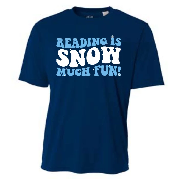 Reading Is Snow Much Fun Science Of Reading Cooling Performance Crew T-Shirt