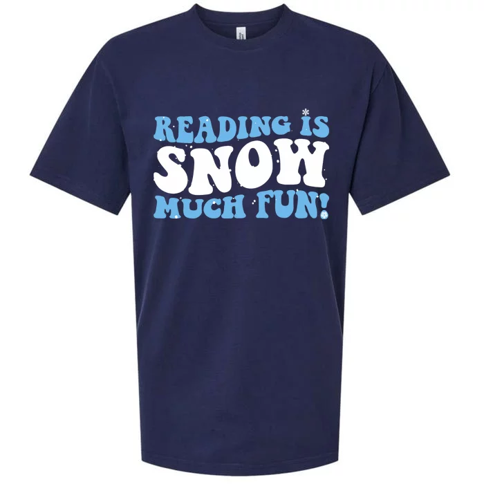 Reading Is Snow Much Fun Science Of Reading Sueded Cloud Jersey T-Shirt