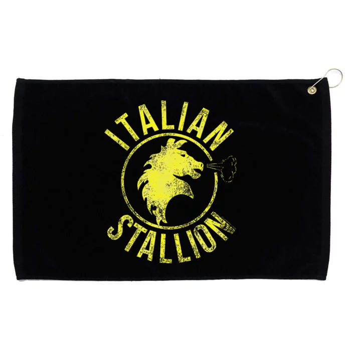 Rocky Italian Stallion Horse Grommeted Golf Towel