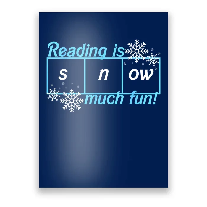 Reading Is Snow Much Fun Science Of Reading Poster