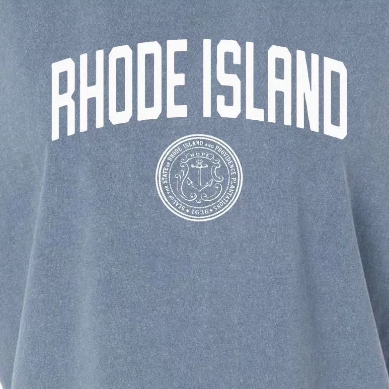 Rhode Island State Seal Logo Sports Garment-Dyed Women's Muscle Tee