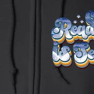 Reading Is Sexy Retro Full Zip Hoodie