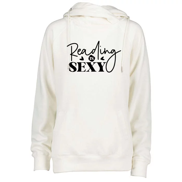 Reading Is Sexy Womens Funnel Neck Pullover Hood