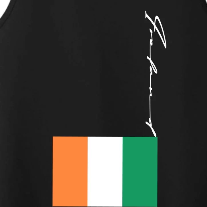 Retro Ireland Signature Flag Pole Gift Performance Tank