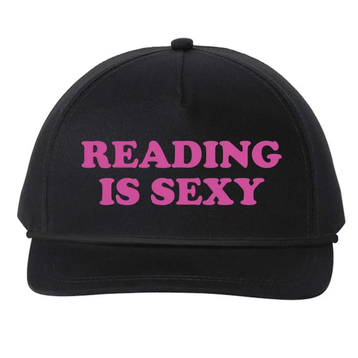 Reading Is Sexy Snapback Five-Panel Rope Hat