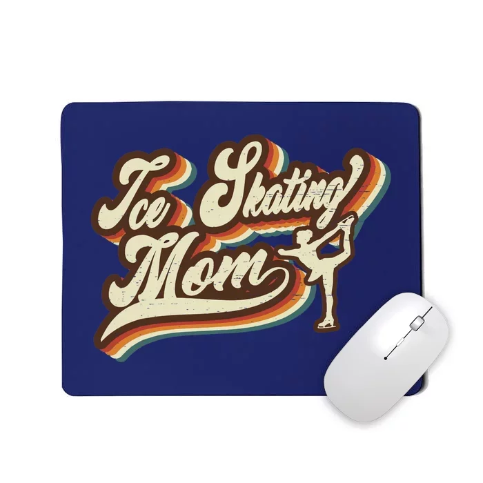 Retro Ice Skating Mom Sports Mama Mothers Day Mousepad