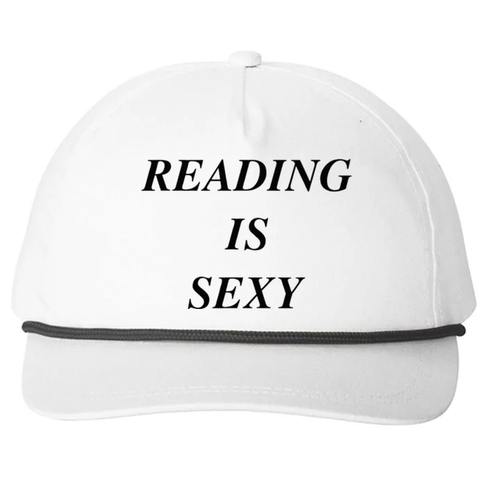 Reading Is Sexy Snapback Five-Panel Rope Hat