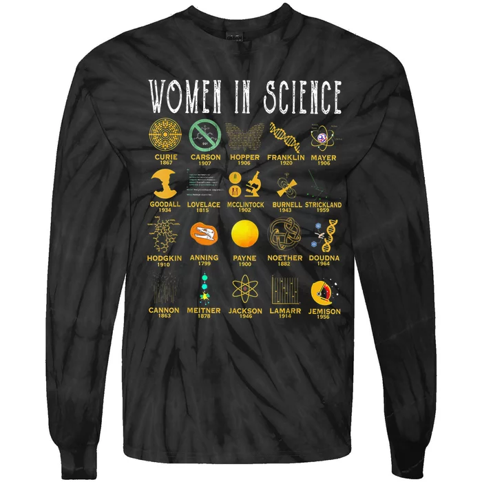 Retro In Science Teacher Tie-Dye Long Sleeve Shirt