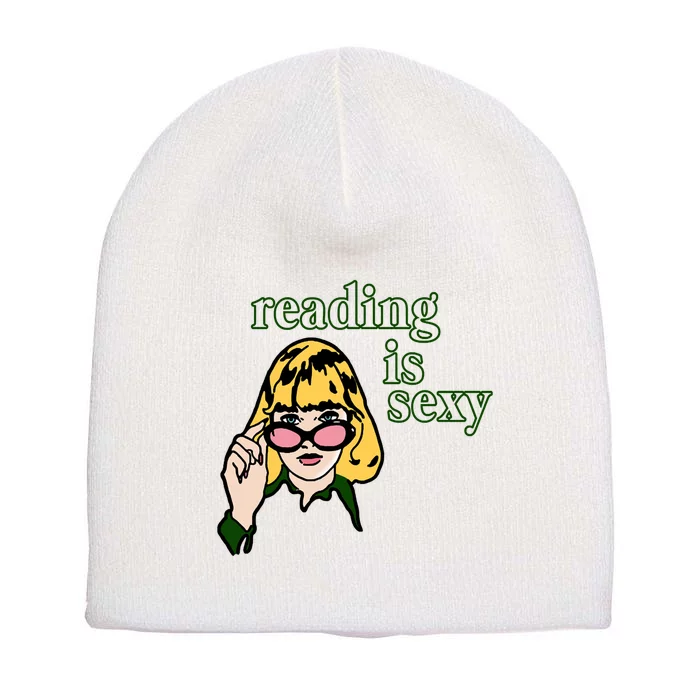 Reading Is Sexy Funny Book Lovers Short Acrylic Beanie