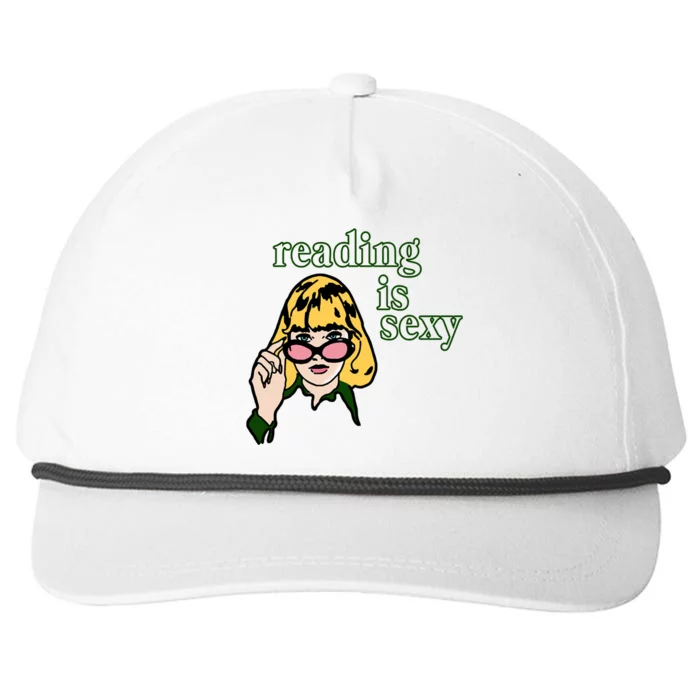 Reading Is Sexy Funny Book Lovers Snapback Five-Panel Rope Hat