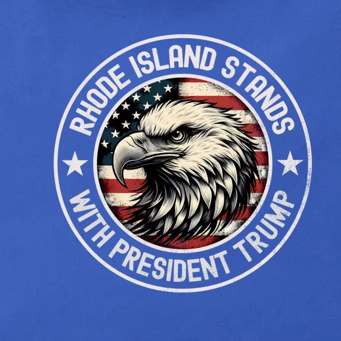 Rhode Island Stands With Trump Gift Zip Tote Bag