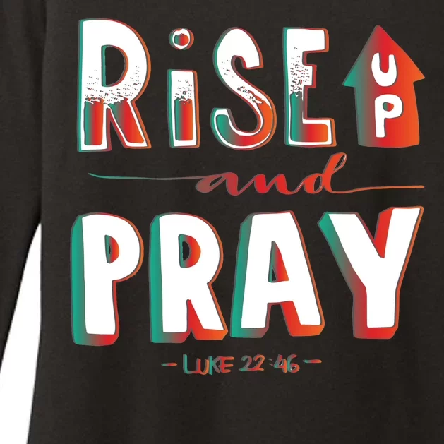 Rise And Pray Luke 22:16 Womens CVC Long Sleeve Shirt