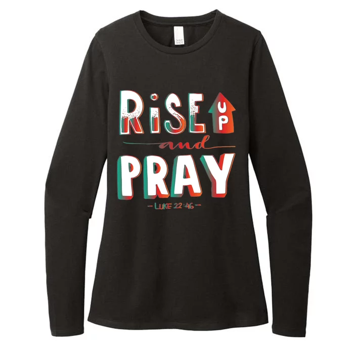 Rise And Pray Luke 22:16 Womens CVC Long Sleeve Shirt