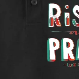 Rise And Pray Luke 22:16 Dry Zone Grid Performance Polo