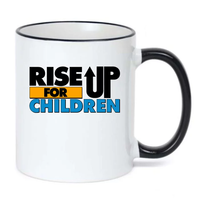 Rise Up For The Children Black Color Changing Mug