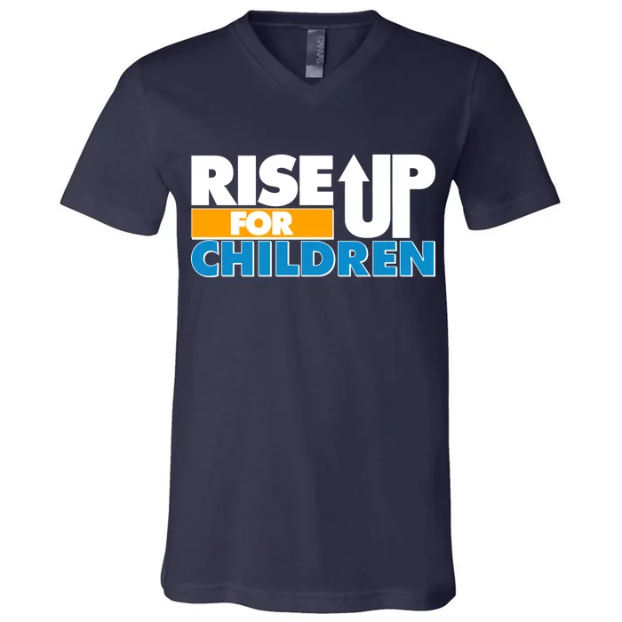 Rise Up For The Children V-Neck T-Shirt