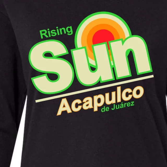 Rising Sun Acapulco Soda Womens Cotton Relaxed Long Sleeve T-Shirt