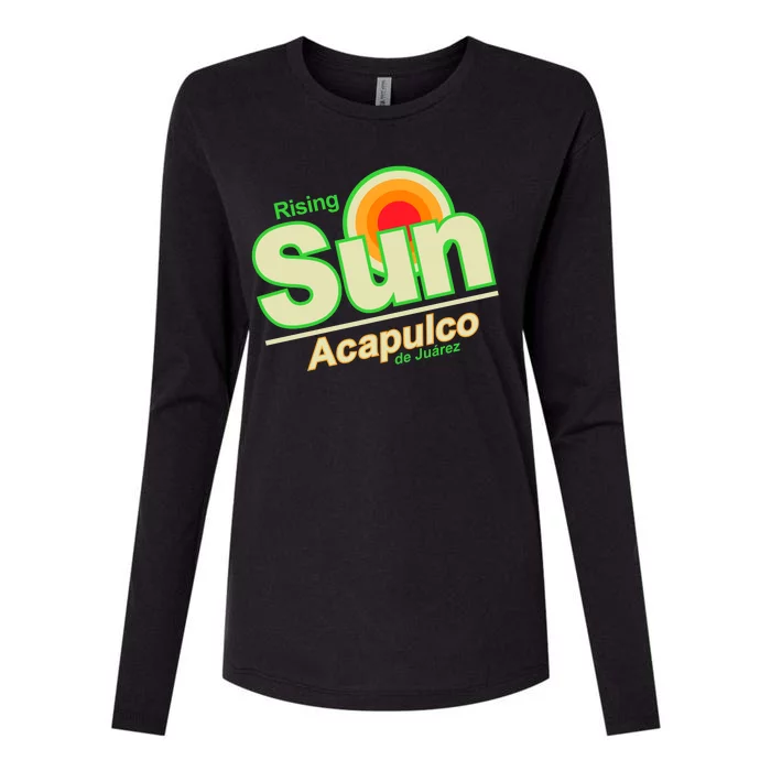 Rising Sun Acapulco Soda Womens Cotton Relaxed Long Sleeve T-Shirt