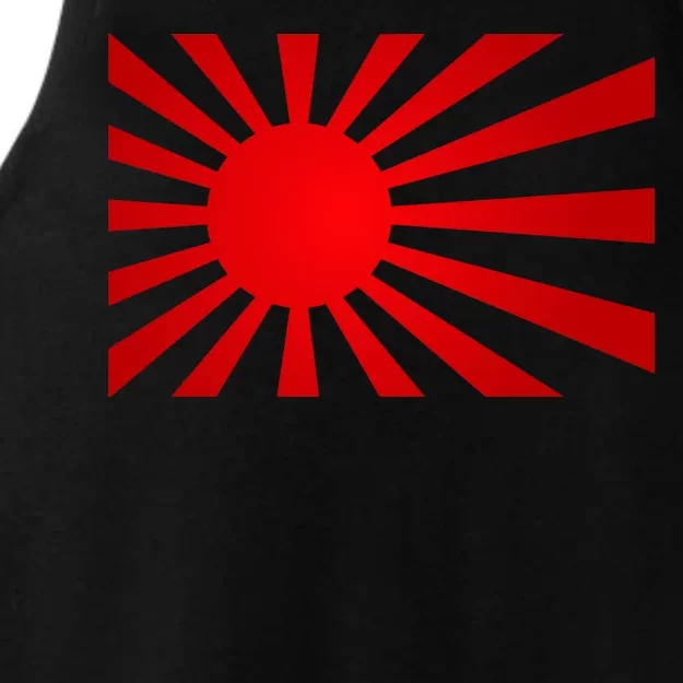 Rising Sun Flag Japan Ladies Tri-Blend Wicking Tank