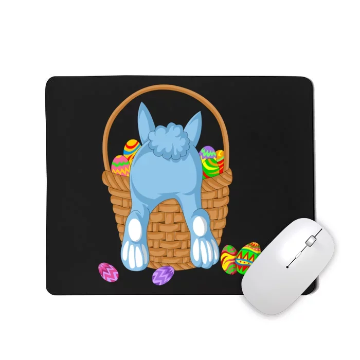 Rabbit In The Basket Mousepad