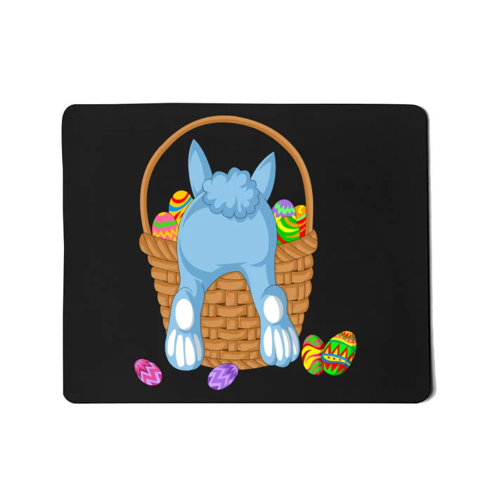 Rabbit In The Basket Mousepad