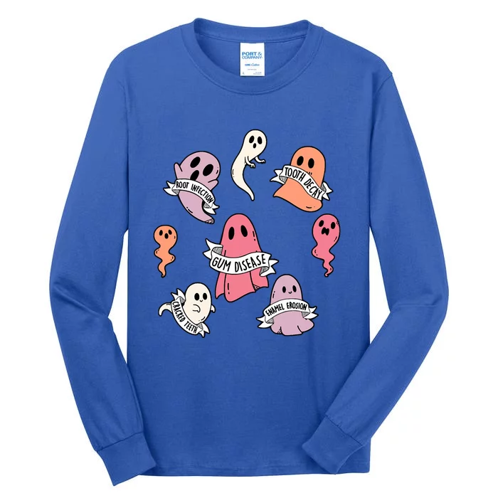 Root Infection Tooth Decay Gum Disease Dentist Ghost Squad Gift Tall Long Sleeve T-Shirt