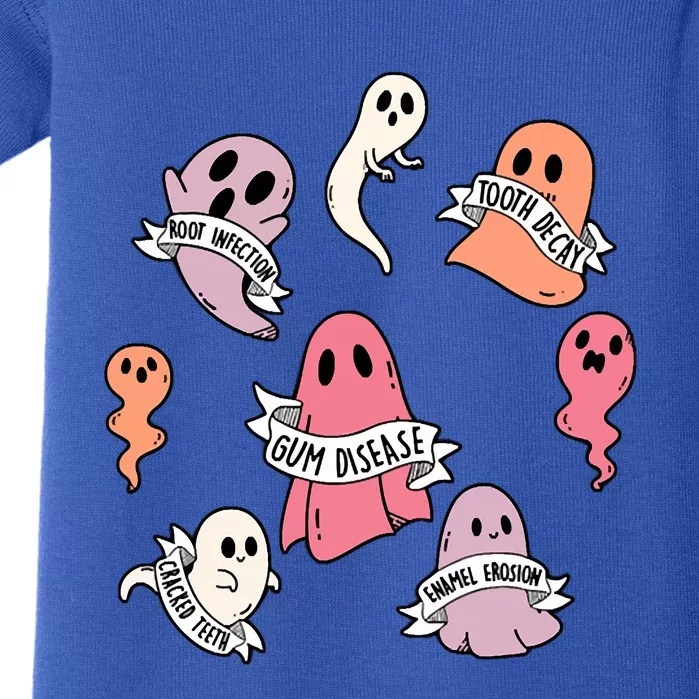 Root Infection Tooth Decay Gum Disease Dentist Ghost Squad Gift Baby Bodysuit