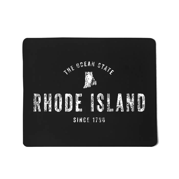 Rhode Island T Vintage Sports Design Retro Ri Mousepad