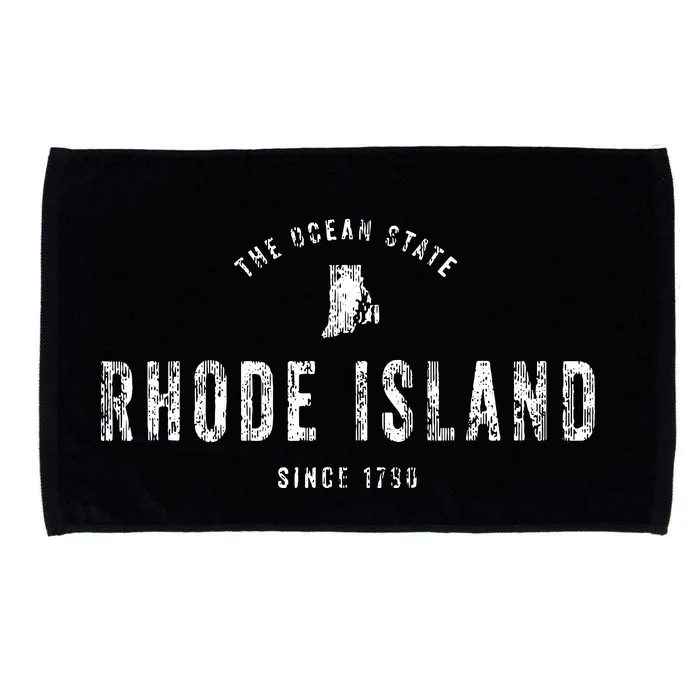 Rhode Island T Vintage Sports Design Retro Ri Microfiber Hand Towel