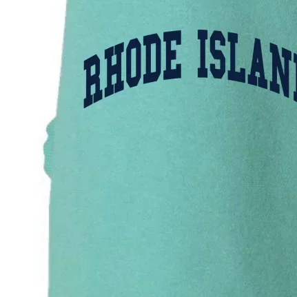 Rhode Island Throwback Design Classic Doggie 3-End Fleece Hoodie