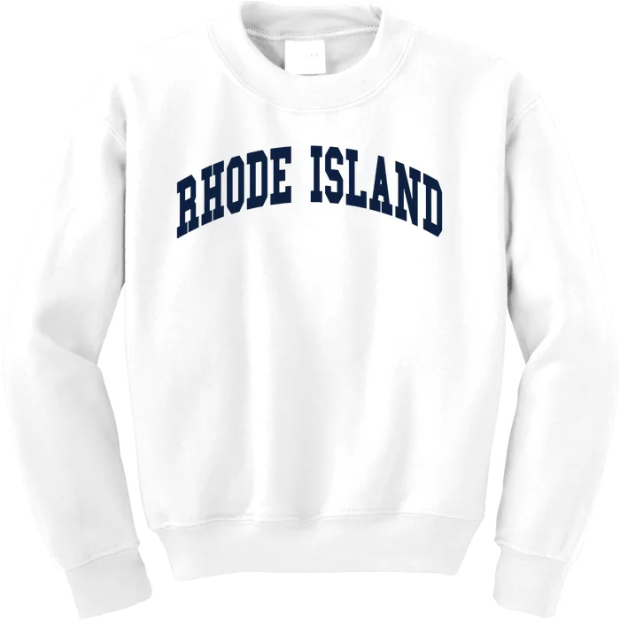 Rhode Island Throwback Design Classic Kids Sweatshirt