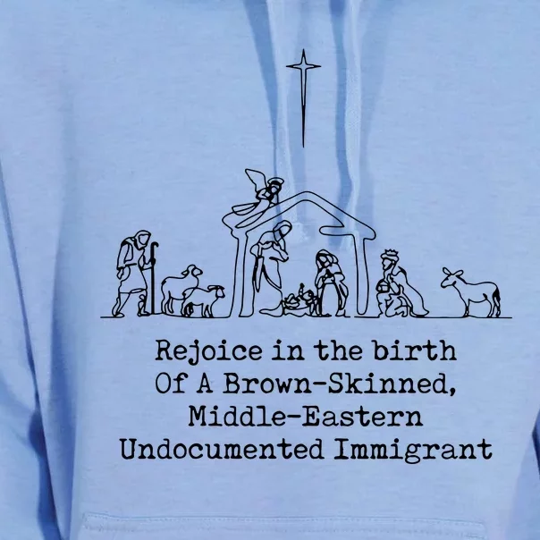 Rejoice In The Birth Of A Brown Skinned Unisex Surf Hoodie