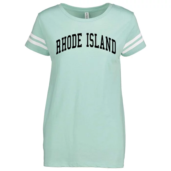 Rhode Island Throwback Design Classic Enza Ladies Jersey Football T-Shirt