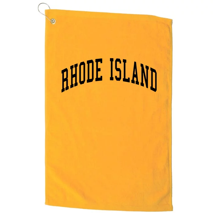 Rhode Island Throwback Design Classic Platinum Collection Golf Towel