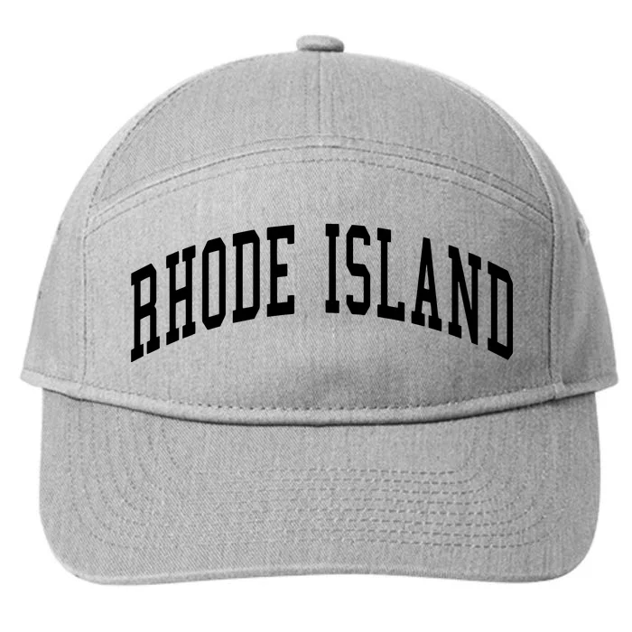 Rhode Island Throwback Design Classic 7-Panel Snapback Hat